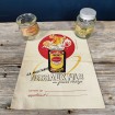 Advertising notebook protector & 2 old mustard jars circa 1950 DESSAUX Mustard