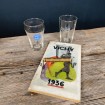 2 Vichy Thermal Cure Glasses, 1 Bag Handle & 1 Tourist Guide 1936