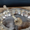 Antique MINERVE sterling silver scallop shaker