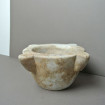 Former pharmacist apothecary white marble mortar from the 19th century