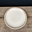 Round cake dish in old porcelain with Roses