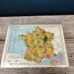 Antique chocolate puzzle LE NAVIGATEUR Les Départements de la France