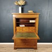 Straight desk with flap LOUIS PHILIPPE in light wood