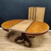 NAPOLEON III dining table, XIXth century with 5 extensions