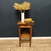 Antique simple wooden bedside or occasional table