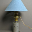 Old electric oil lamp with lampshade