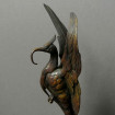 Statuette "Chimère" griffon symboliste en laiton
