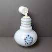White Vintage hanging lamp with blue flowers