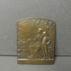 Bronze plaque early 20th century Contemplation signed MAILLARD