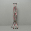 Vase soliflore blown glass soliflore with metal mount LOURDES XIXth