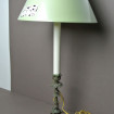 Large bronze lamp with seahorses + lampshade
