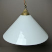 Large suspension in cream opaline early 20th century