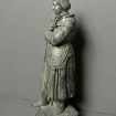 Statue Joan of Arc cast iron silver plated 19th century