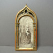 Small 19th century Neo-Gothic frame in gilded wood