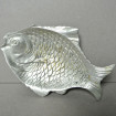 Cendrier - poisson en bronze argenté