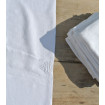 12 towels and 1 antique and embroidered damask cotton tablecloth