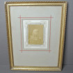 Large gilded frame with photo of Officer around 1870