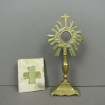 Ostensoir & pochette miniatures XIXè pour jouer à la messe