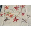 Oval tablecloth & 8 napkins "Ducks & Autumn Leaves"