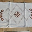 2 Paths - chocolate embroidered placemats