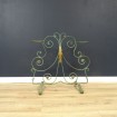 Wrought iron plant holder with windings & palmettes
