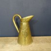 Gold-plated brass jug for vase