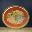 Large Vintage "Women and Swans" tapestry frame