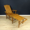 1950 Rattan deck chair in "Liner" style