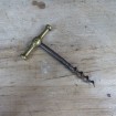 Pocket corkscrew with bronze handle