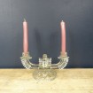 Candlestick with 2 glass candle holders ART DECO