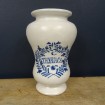 Thyriaca" medicine jar in white glazed stoneware