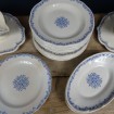 21 GIEN plates & dishes 19th century with blue decoration